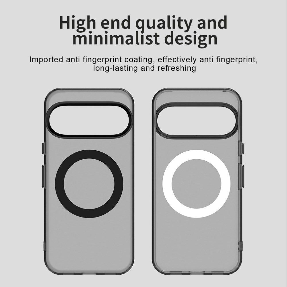 Google Pixel 10 / 10 Pro Hoesje MagSafe Backcover Semi-Transparant & Zwart afbeelding 5