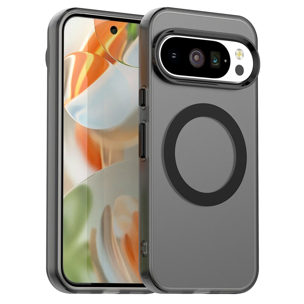 Google Pixel 10 / 10 Pro Hoesje MagSafe Backcover Semi-Transparant & Zwart afbeelding 1