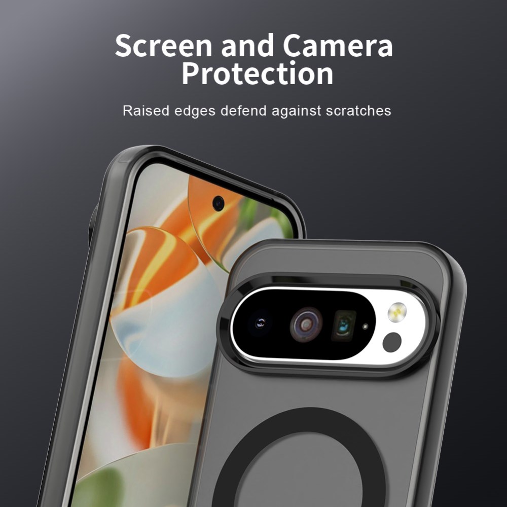 Google Pixel 10 / 10 Pro Hoesje MagSafe Backcover Semi-Transparant & Zwart afbeelding 8