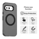 Google Pixel 9a Hoesje MagSafe Backcover Semi-Transparant & Zwart afbeelding 6