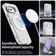 Google Pixel 9a Hoesje MagSafe Backcover Semi-Transparant & Wit afbeelding 2