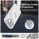 Google Pixel 9a Hoesje MagSafe Backcover Semi-Transparant & Wit afbeelding 3