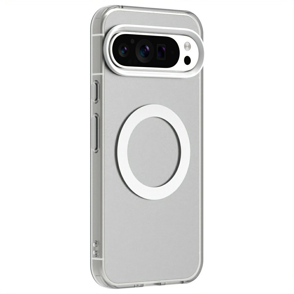 Google Pixel 9 / 9 Pro Hoesje MagSafe Backcover Semi-Transparant & Wit afbeelding 6