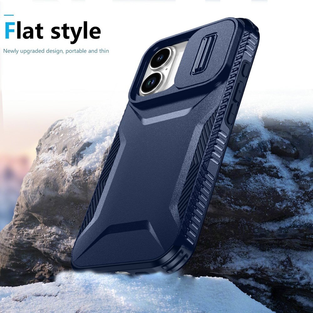 Apple iPhone 17 Hoesje Camera Slider Back Cover Schokbestendig Blauw afbeelding 8