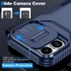 Apple iPhone 17 Hoesje Camera Slider Back Cover Schokbestendig Blauw afbeelding 5