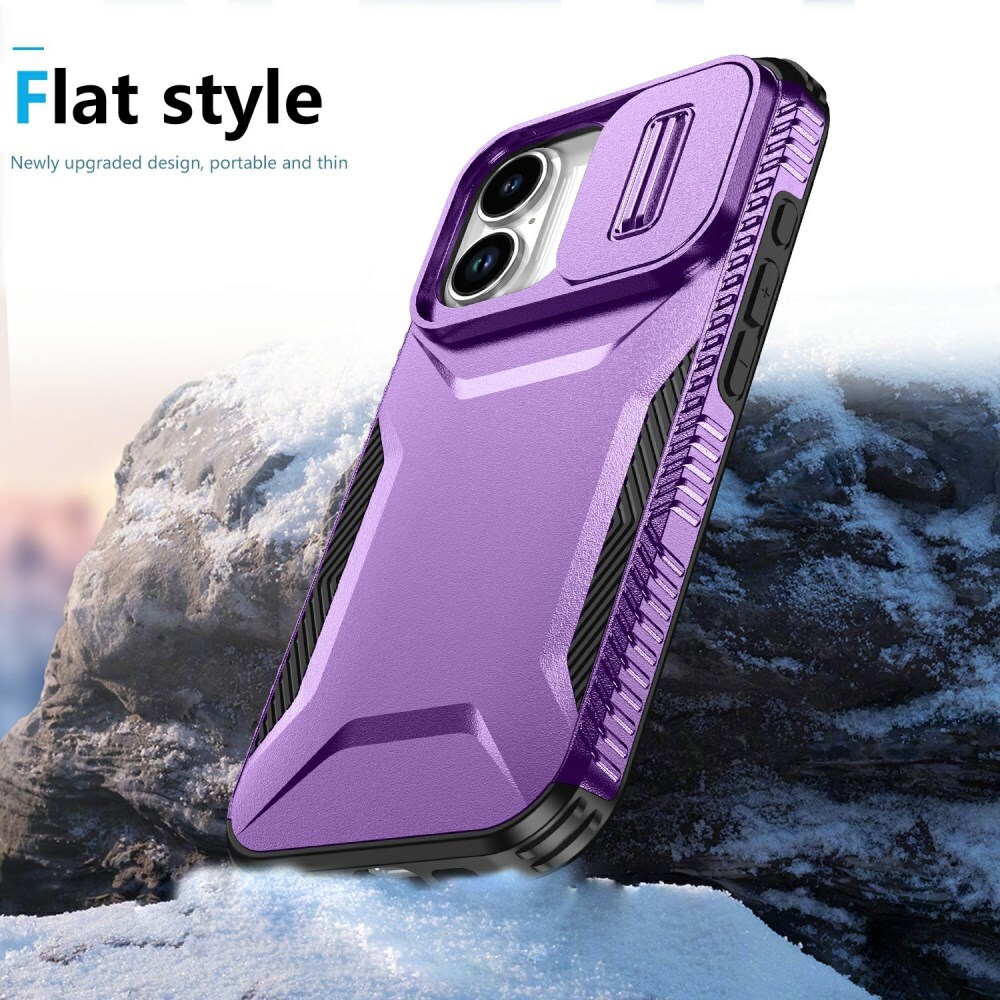 Apple iPhone 17 Hoesje Camera Slider Back Cover Schokbestendig Paars afbeelding 8