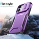 Apple iPhone 17 Hoesje Camera Slider Back Cover Schokbestendig Paars afbeelding 8