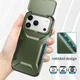 Apple iPhone 17 Pro Hoesje Camera Slider Back Cover Schokbestendig Groen afbeelding 6