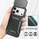 Apple iPhone 17 Pro Hoesje Camera Slider Back Cover Schokbestendig Zwart afbeelding 6