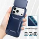 Apple iPhone 17 Pro Hoesje Camera Slider Back Cover Schokbestendig Blauw afbeelding 5