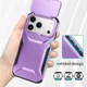 Apple iPhone 17 Pro Hoesje Camera Slider Back Cover Schokbestendig Paars afbeelding 6