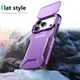 Apple iPhone 17 Pro Hoesje Camera Slider Back Cover Schokbestendig Paars afbeelding 8