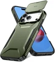Apple iPhone 17 Pro Max Hoesje Camera Slider Back Cover Schokbestendig Groen