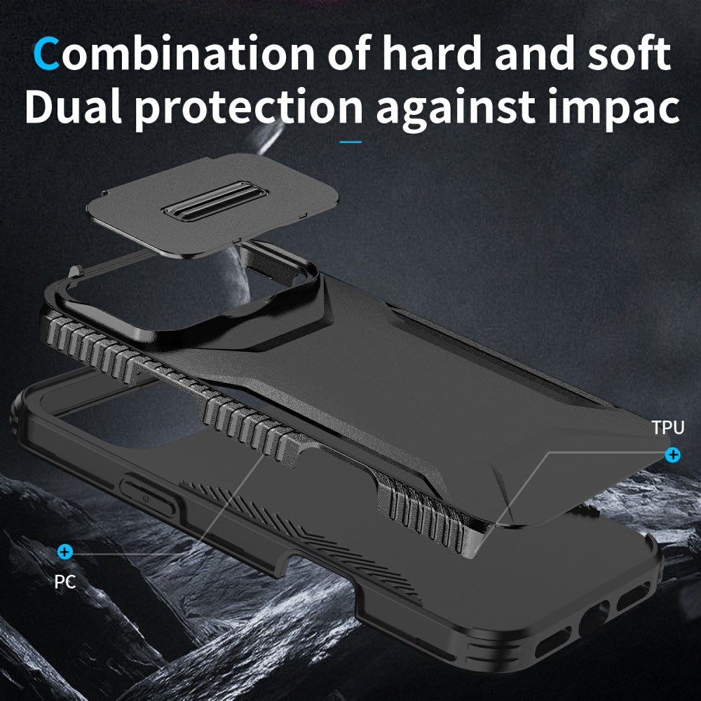 Apple iPhone 17 Pro Max Hoesje Camera Slider Back Cover Schokbestendig Zwart afbeelding 9