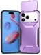 Apple iPhone 17 Pro Max Hoesje Camera Slider Back Cover Schokbestendig Paars afbeelding 2