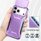 Apple iPhone 17 Pro Max Hoesje Camera Slider Back Cover Schokbestendig Paars afbeelding 5