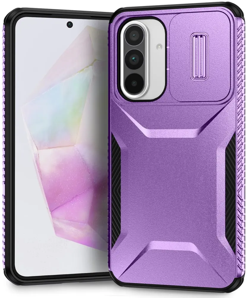 Samsung Galaxy A37 Hoesje Camera Slider Back Cover Schokbestendig Paars afbeelding 9