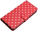 Apple iPhone 17 Hoesje Portemonnee Book Case Polka Dot Rood afbeelding 8