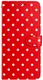 Apple iPhone 17 Hoesje Portemonnee Book Case Polka Dot Rood afbeelding 10
