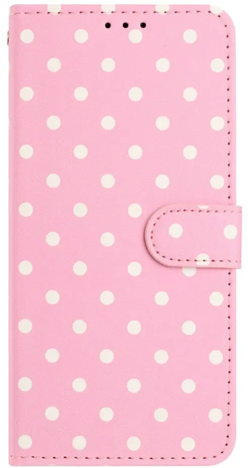 Apple iPhone 17 Hoesje Portemonnee Book Case Polka Dot Roze afbeelding 10