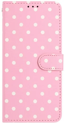 Apple iPhone 17 Hoesje Portemonnee Book Case Polka Dot Roze afbeelding 10