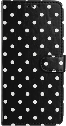 Apple iPhone 17 Hoesje Portemonnee Book Case Polka Dot Zwart afbeelding 10
