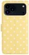 Apple iPhone 17 Pro Hoesje Portemonnee Book Case Polka Dot Geel afbeelding 9