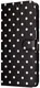 Apple iPhone 17 Pro Max Hoesje Portemonnee Book Case Polka Dot Zwart afbeelding 6
