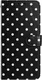 Apple iPhone 17 Pro Max Hoesje Portemonnee Book Case Polka Dot Zwart afbeelding 5