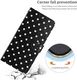 Apple iPhone 17 Pro Max Hoesje Portemonnee Book Case Polka Dot Zwart afbeelding 12