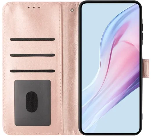 Apple iPhone 17 Pro Max Hoesje Portemonnee Book Case Polka Dot Roze afbeelding 10