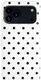 Apple iPhone 17 Pro Max Hoesje Portemonnee Book Case Polka Dot Wit afbeelding 3