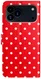 Apple iPhone 17 Pro Max Hoesje Portemonnee Book Case Polka Dot Rood afbeelding 3
