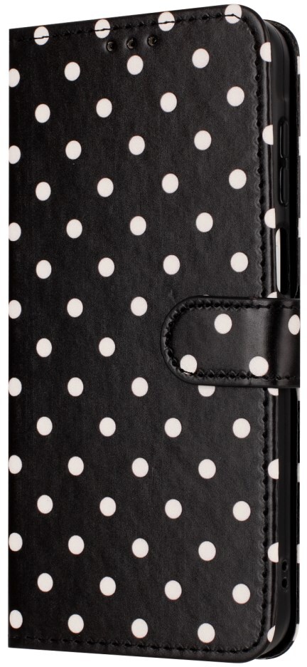 Apple iPhone Air Hoesje Portemonnee Book Case Polka Dot Zwart afbeelding 6