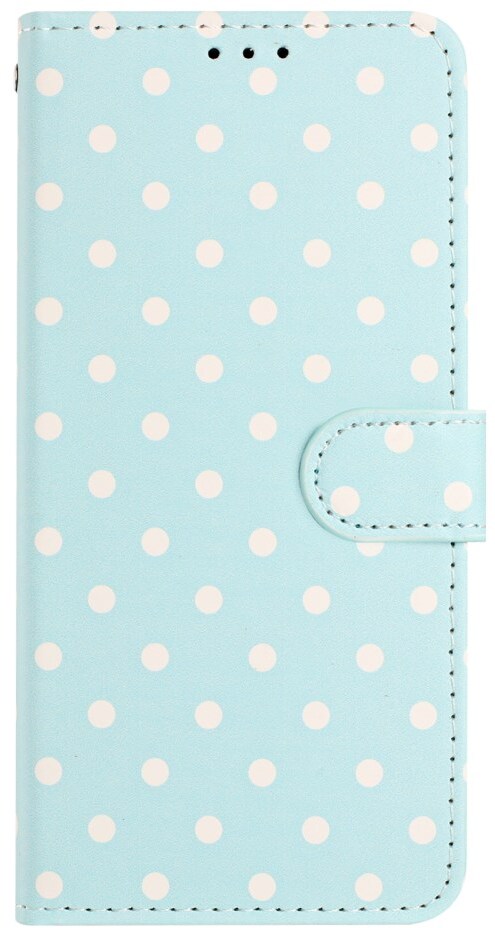 Apple iPhone Air Hoesje Portemonnee Book Case Polka Dot Blauw afbeelding 5