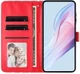 Apple iPhone Air Hoesje Portemonnee Book Case Polka Dot Rood afbeelding 9