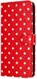 Apple iPhone Air Hoesje Portemonnee Book Case Polka Dot Rood afbeelding 5