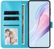 Samsung Galaxy S26 Hoesje Portemonnee Book Case Polka Dot Blauw afbeelding 11