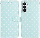 Samsung Galaxy S26 Hoesje Portemonnee Book Case Polka Dot Blauw