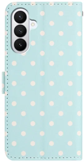 Samsung Galaxy S26 Hoesje Portemonnee Book Case Polka Dot Blauw afbeelding 5