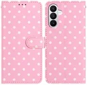Samsung Galaxy S26 Hoesje Portemonnee Book Case Polka Dot Roze