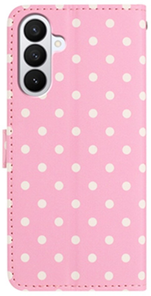 Samsung Galaxy S26 Hoesje Portemonnee Book Case Polka Dot Roze afbeelding 5