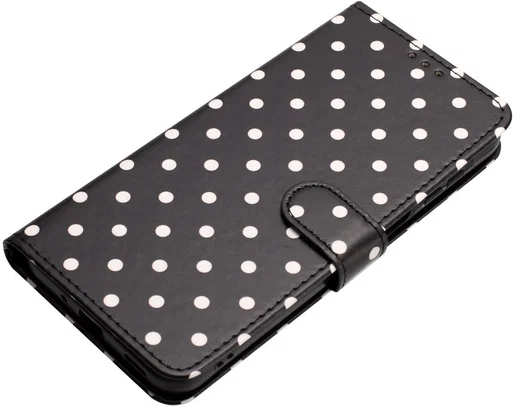 Samsung Galaxy S26 Ultra Hoesje Portemonnee Book Case Polka Dot Zwart afbeelding 8