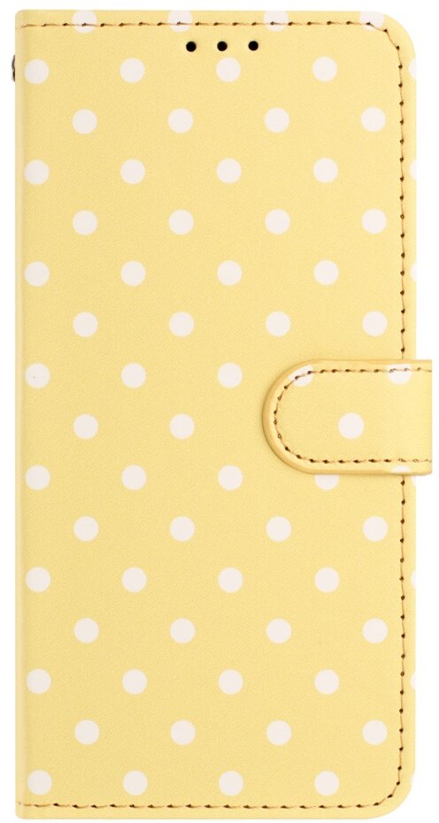 Samsung Galaxy S26 Ultra Hoesje Portemonnee Book Case Polka Dot Geel afbeelding 4