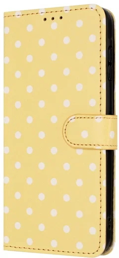 Samsung Galaxy S26 Ultra Hoesje Portemonnee Book Case Polka Dot Geel afbeelding 5
