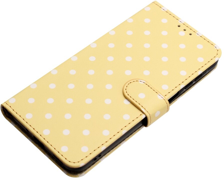 Samsung Galaxy S26 Ultra Hoesje Portemonnee Book Case Polka Dot Geel afbeelding 7