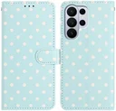 Samsung Galaxy S26 Ultra Hoesje Portemonnee Book Case Polka Dot Blauw