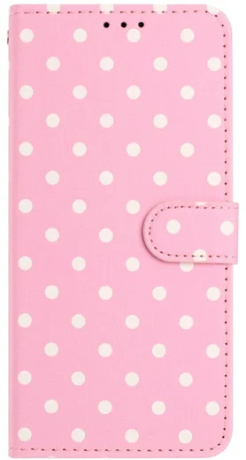 Samsung Galaxy S26 Ultra Hoesje Portemonnee Book Case Polka Dot Roze afbeelding 4