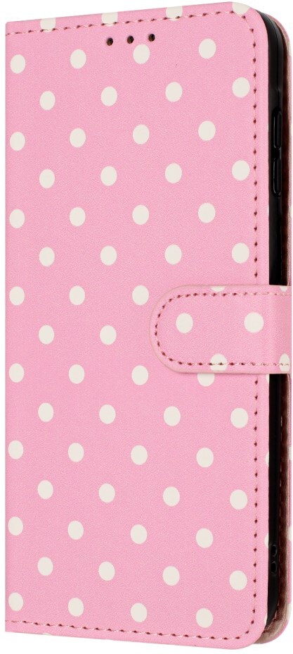 Samsung Galaxy S26 Ultra Hoesje Portemonnee Book Case Polka Dot Roze afbeelding 5