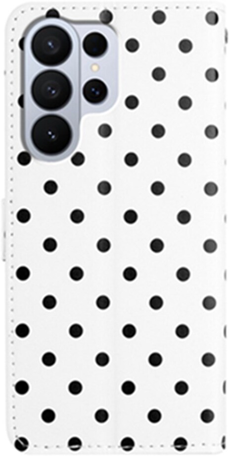 Samsung Galaxy S26 Ultra Hoesje Portemonnee Book Case Polka Dot Wit afbeelding 5